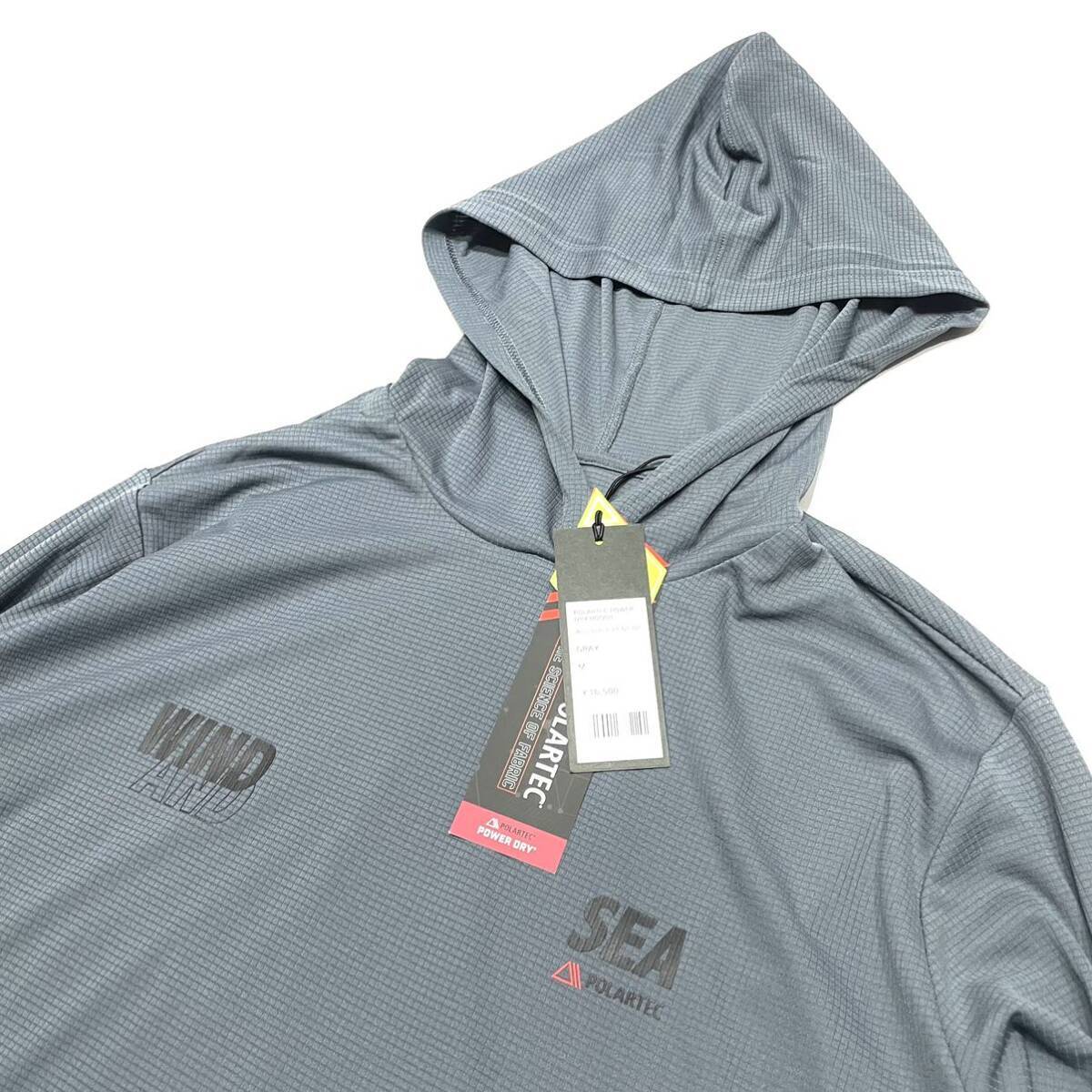 新品 国内正規品 WIND AND SEA ウィンダンシー POLARTEC POWER DRY HOODIE ポーラテック パワード フーディー プルパーカー M メンズの画像7