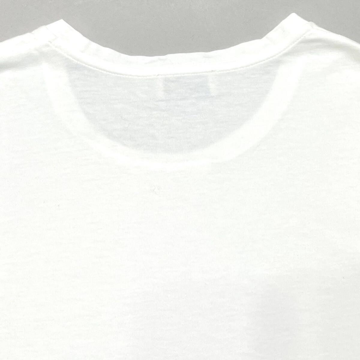 国内正規品 MONCLER モンクレール MAGLIA GIROCOLLO L/S T-Shirts クルーネック 長袖Tシャツ ロンT ロゴ ワッペン ホワイト Lの画像6