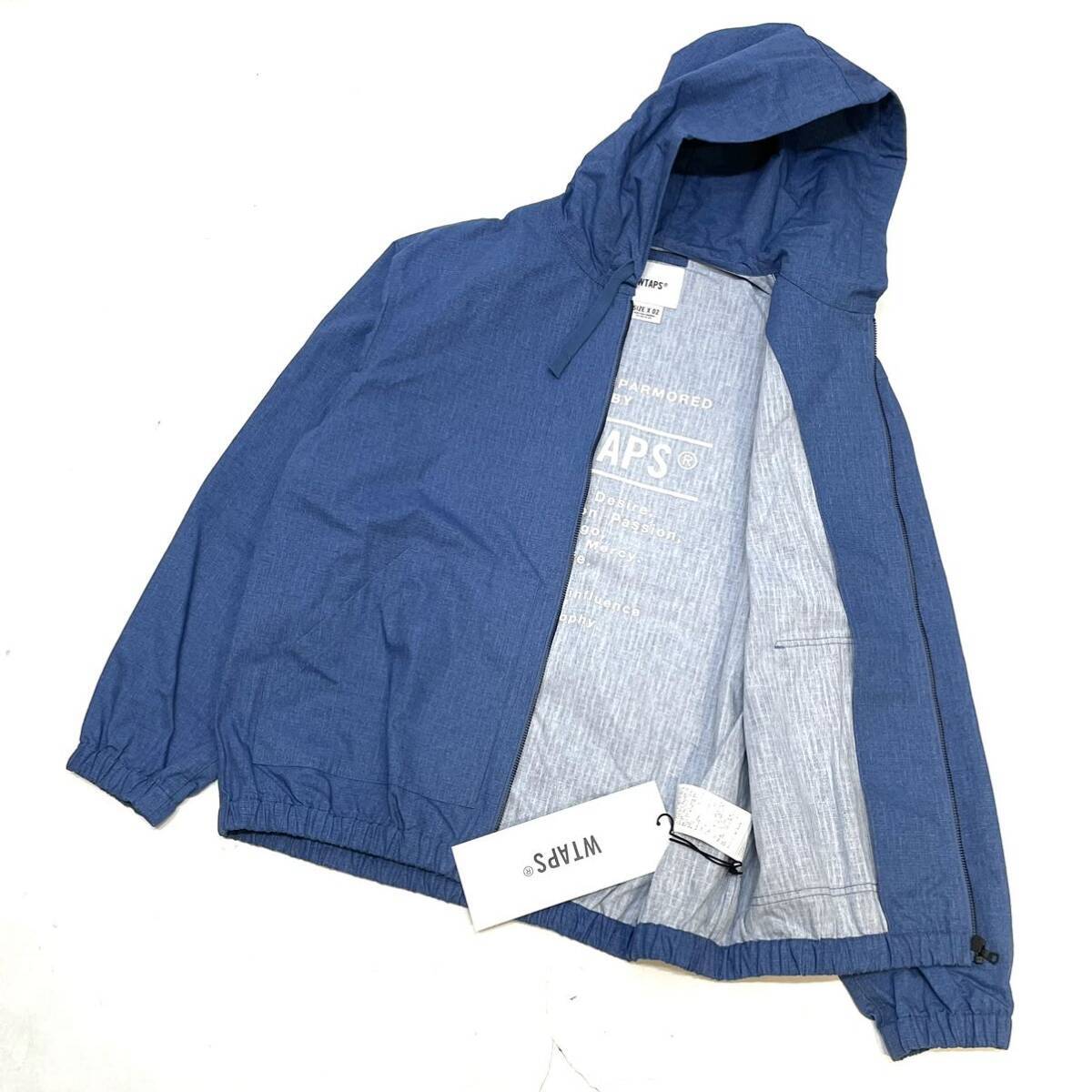 新品 国内正規品 WTAPS ダブルタップス 23ss 231BRDT-JKM03 PAB JACKET COTTON. RIPSTOP パブ フーデット パーカー デニムジャケット 02の画像5