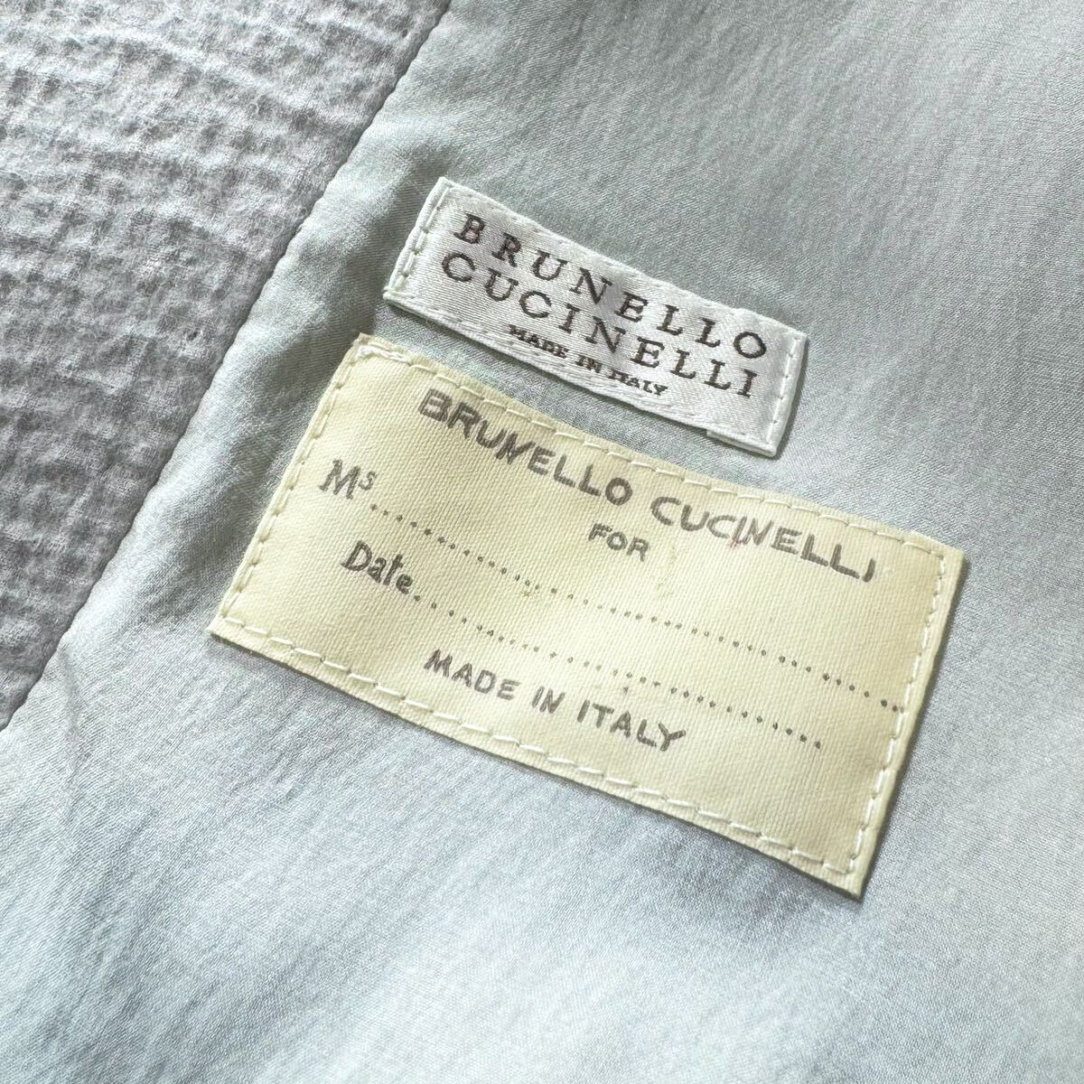 L82★極上カシミヤブレンド ショートコート ブルネロクチネリ BRUNELLO CUCINELLI カシミア ウール コットン ハーフコート ジャケット_画像8