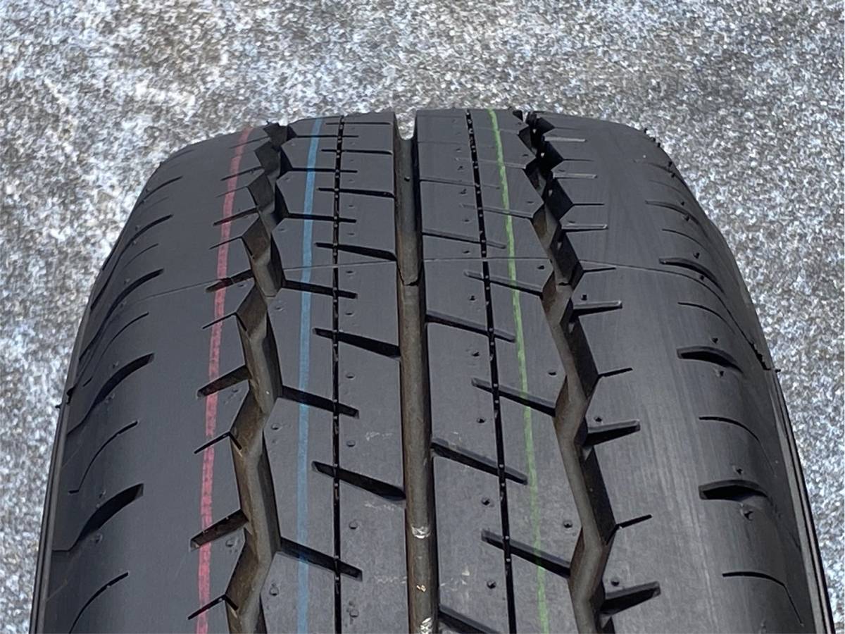 送料税込28,000円～【 新車外し 2023年製 DUNLOP SP175n 4本 】195/80R15 107/105 ダンロップ SP175n ハイエース キャラバン 711の画像8