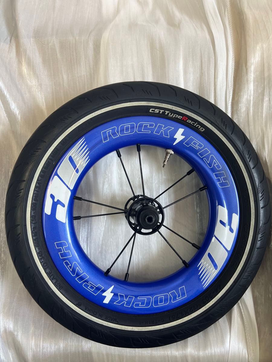 Ft-30 ロックフィッシュ カーボンホイール 青 ブルー ランバイク ストライダー ケース付き 最上位ベアリング ホイール