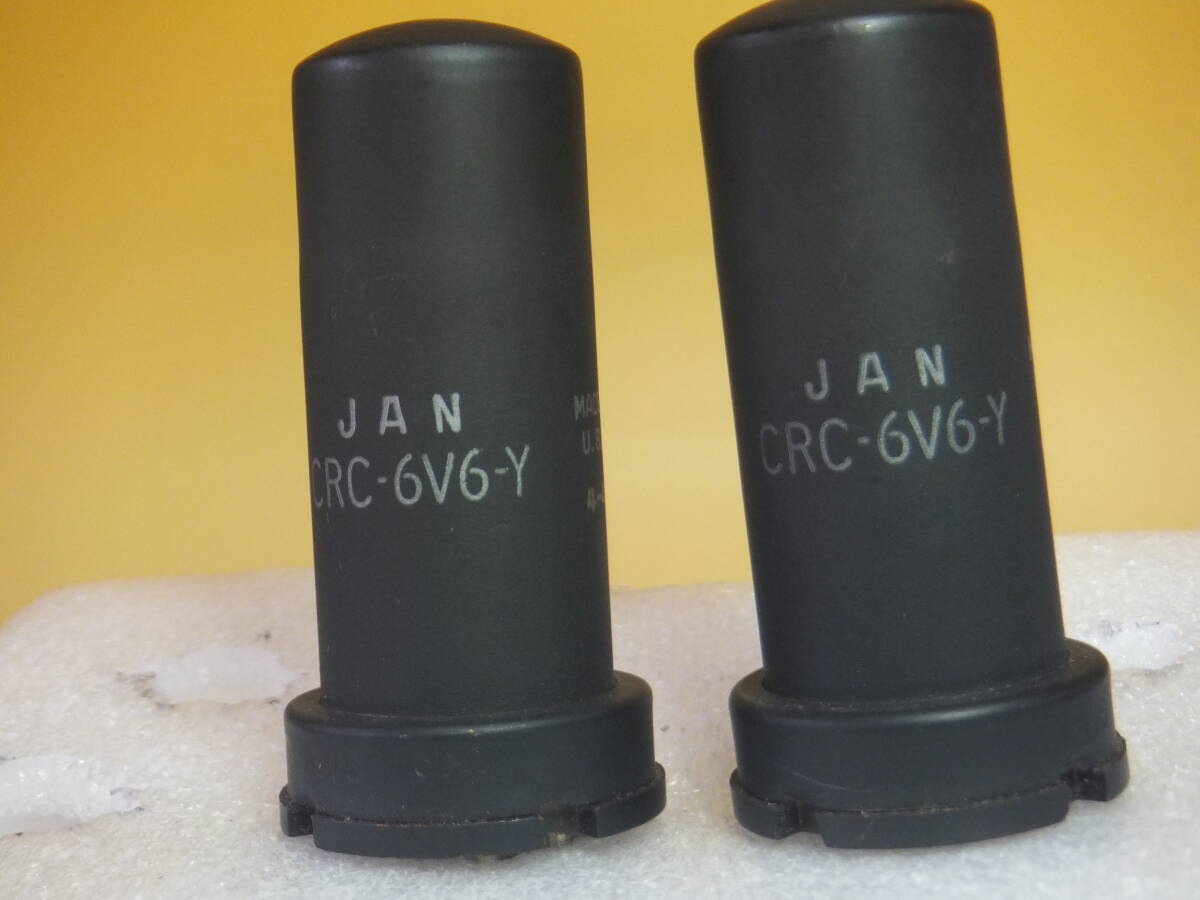 RCA製 JAN メタル管CRC-6V6-Y シリアル同じ未使用2本　他1本 6V6　1本　合計4本_画像2