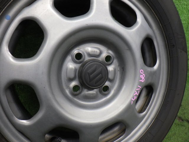 ★ 溝あり スズキ純正 ハスラー MR31S MR41S 15インチ スチール 4.5J PCD100 4穴 BS NEWNO 165/60R15 2023年 1本 ④ [ZNo:06006376]の画像7