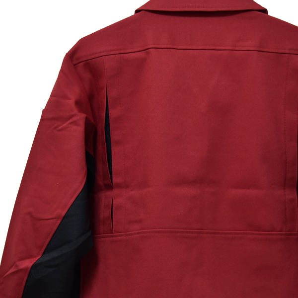 PETICOOL ワークブルゾン L 新品 レッド 長袖 ジャケット 未使用 作業着 メンズ レディース 男女兼用 ボルドー 赤