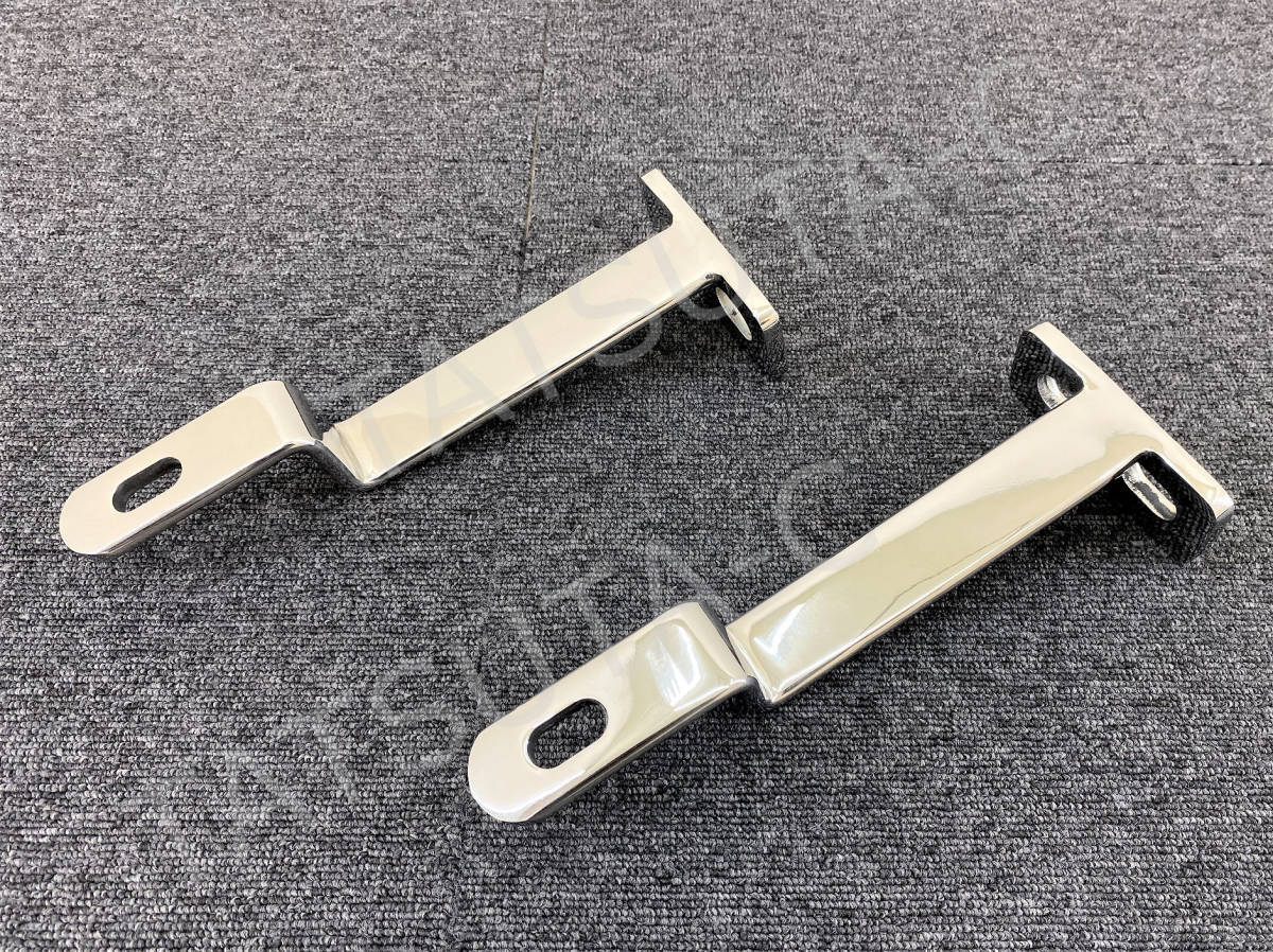 1 jpy ~ new goods! scrupulous mirror finish! stainless steel foglamp stay Isuzu fai booster Giga low floor for 2 piece set strong! deco truck S1917S