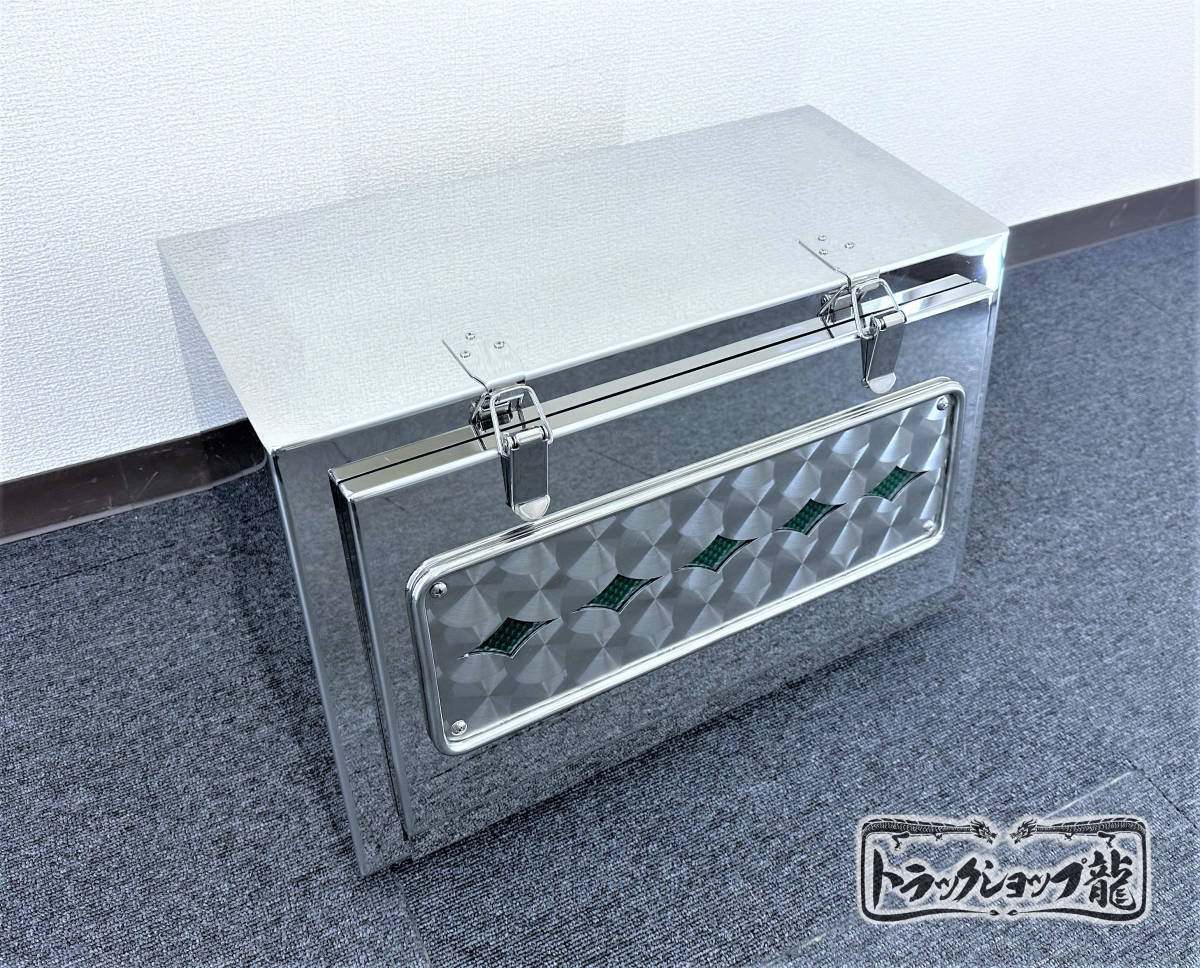 1 jpy ~ goods with special circumstances! round stick . and n attaching stainless steel tool box 500 width toolbox cupboard specular ×.LED light attaching 2t 4t deco truck retro S1484S