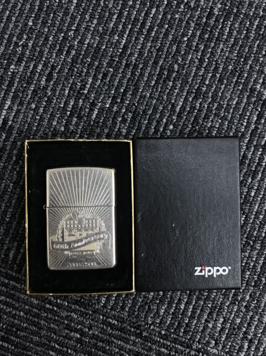 4179 ZIPPO ジッポ オイルライター ジッポー 喫煙具 ライター Zippo LIMITED 60年周年 60thの画像1