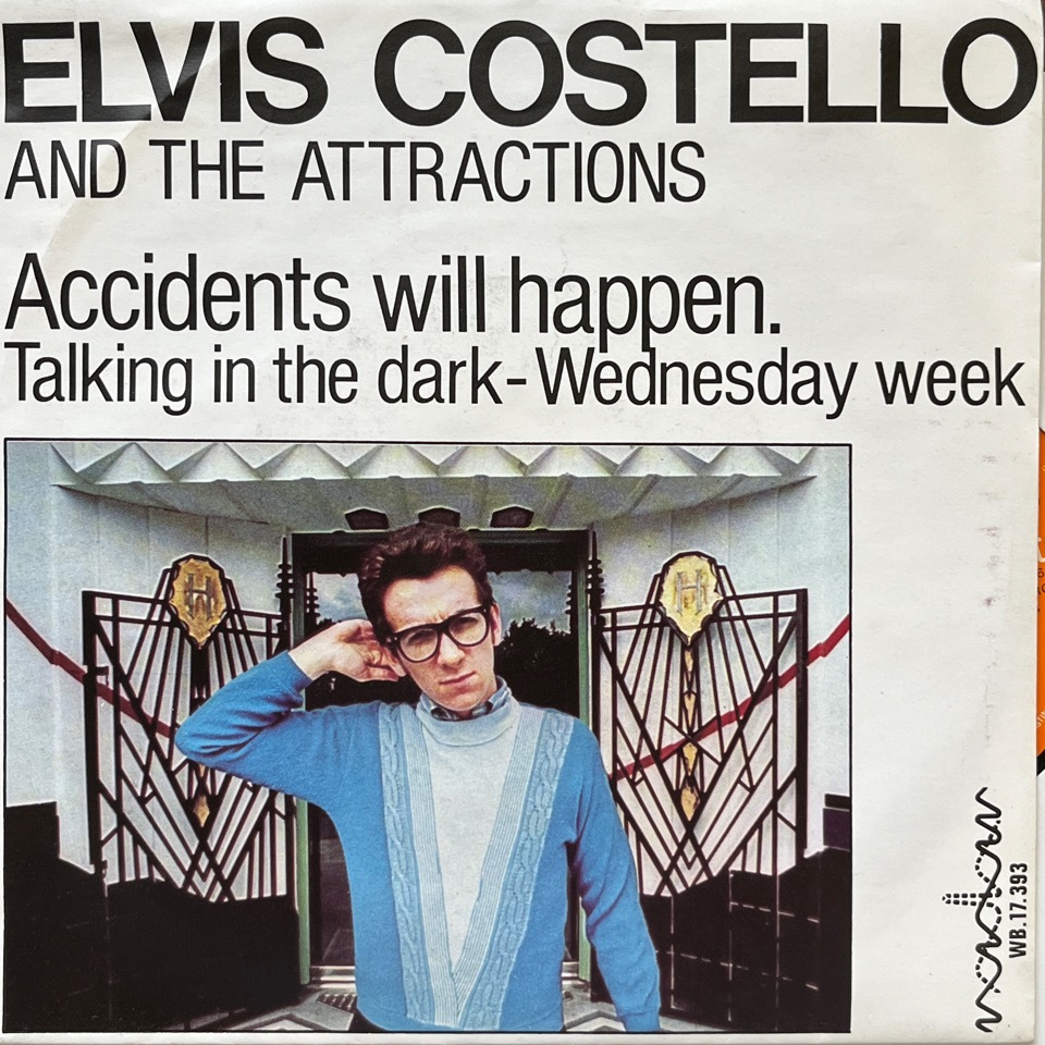 【試聴 7inch】Elvis Costello And The Attractions / Accidents Will Happen 7インチ 45 ギターポップ ネオアコ フリーソウル Nick Loweの画像1