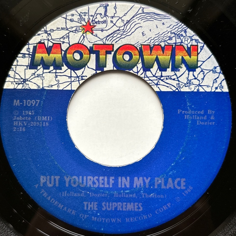 【試聴 7inch】The Supremes / You Can't Hurry Love 7インチ 45 muro koco フリーソウル Hi-Standard Stray Cats モータウンビート_画像2