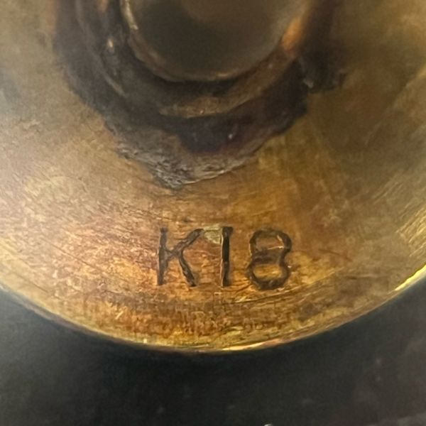 k18刻印 1.8g 徳寿工業株式会社 社章 バッジ 2点まとめて_画像4