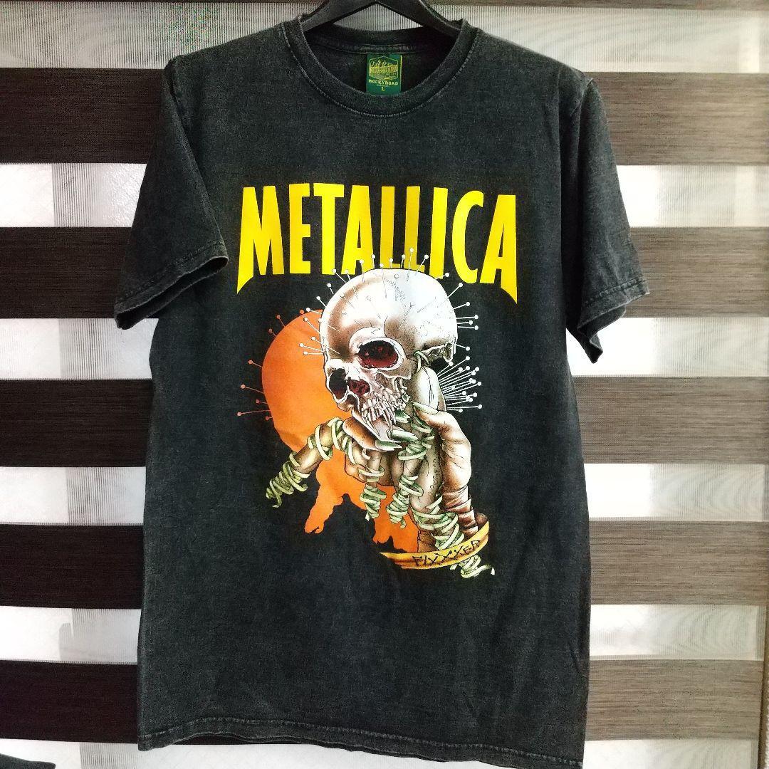 即決　新品　送料無料　メタリカ　METALLICA　ビンテージ　半袖　Tシャツ　ロック　バンド　メタル　レトロ　クラシック　ダメージ加工_画像1