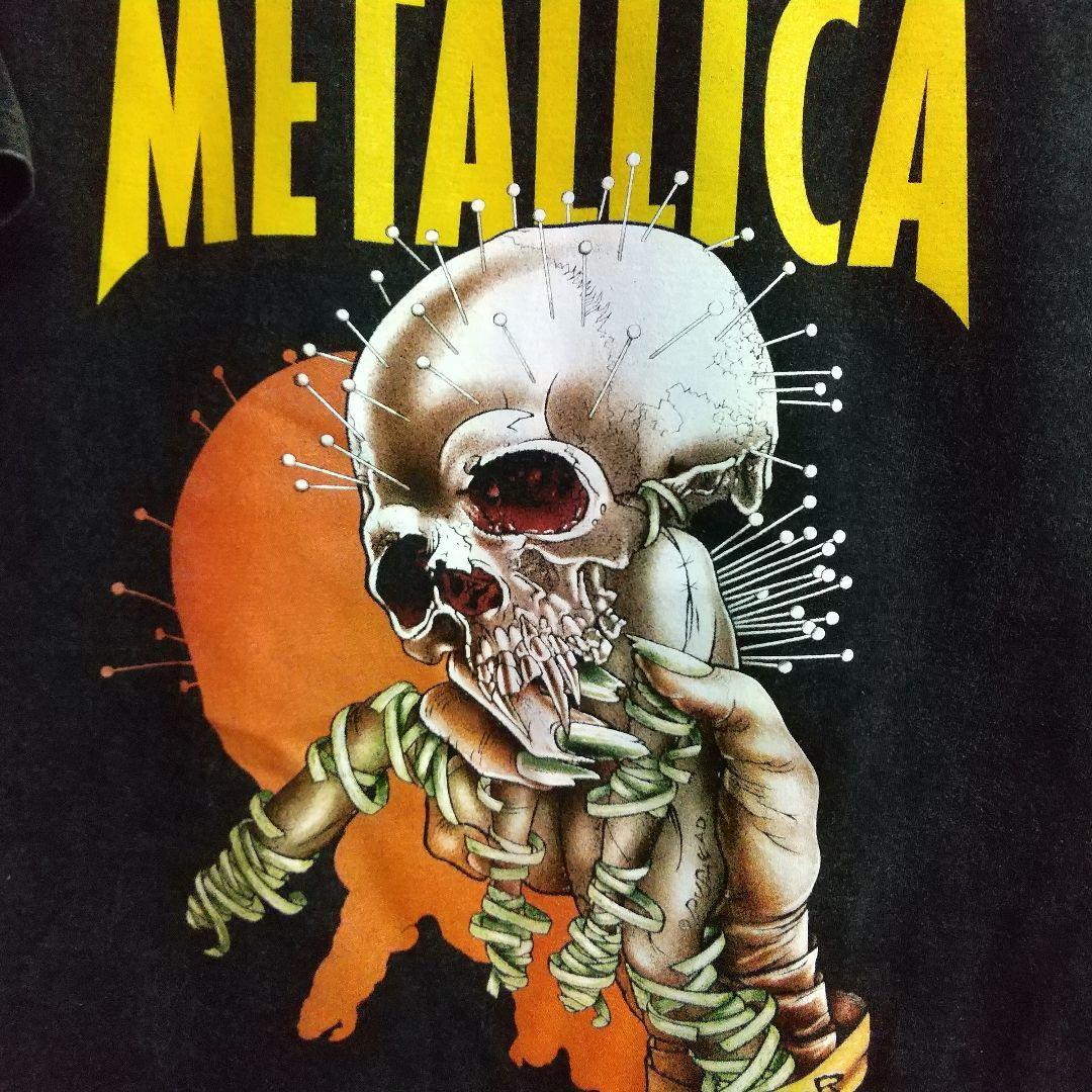 即決　新品　送料無料　メタリカ　METALLICA　ビンテージ　半袖　Tシャツ　ロック　バンド　メタル　レトロ　クラシック　ダメージ加工_画像2