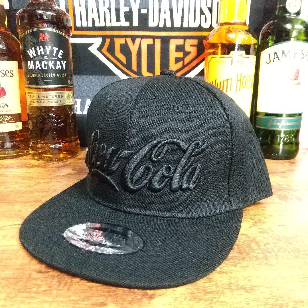 即決 新品 送料無料 コカコーラ キャップ CAP Coke on Enjoy 黒 USA アメリカ 刺繍 コーラ US 炭酸飲料の画像1