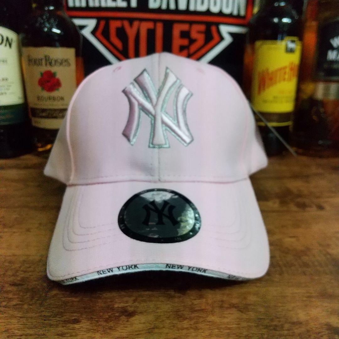 即決 新品 送料無料 ヤンキース NY キャップ CAP ピンク ベースボール メジャーリーグ MLB 野球 アメリカ 大リーグの画像7