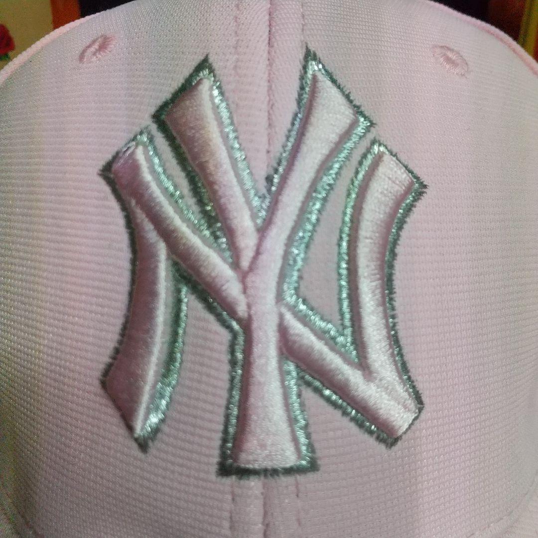 即決 新品 送料無料 ヤンキース NY キャップ CAP ピンク ベースボール メジャーリーグ MLB 野球 アメリカ 大リーグの画像5