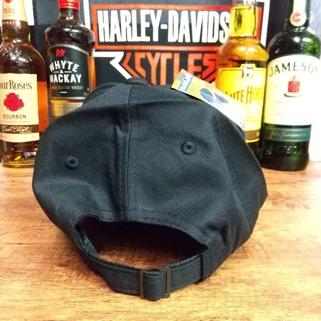 即決 新品 送料無料 ハーレーダビッドソン USA CAP 黒 キャップ バイク モーターサイクル 刺繍 HARLEY USAの画像3