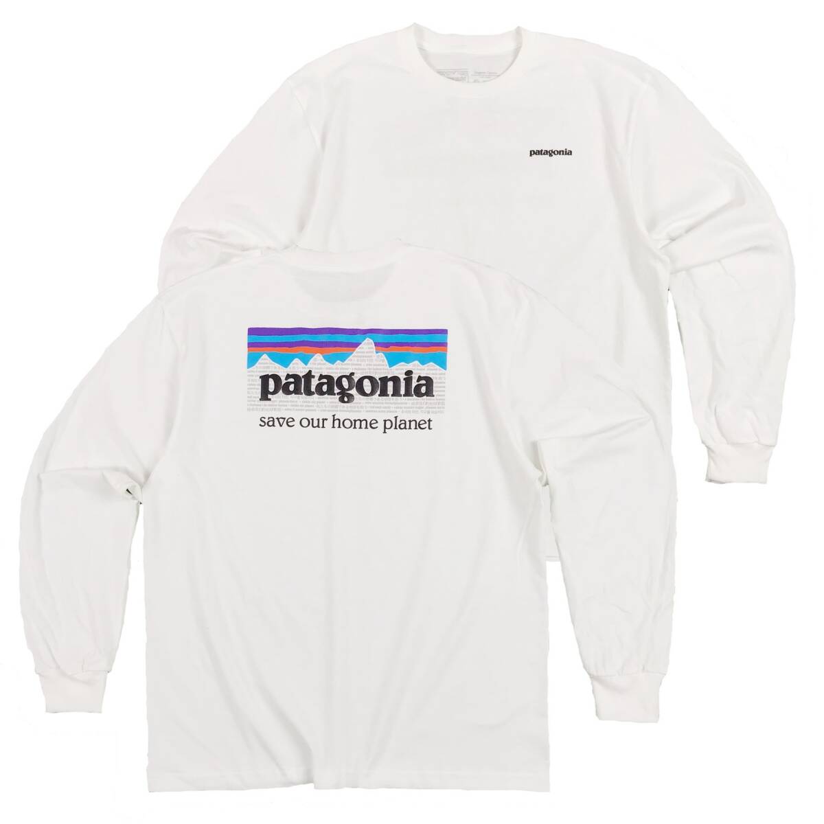 １円～　美品　送料無料　パタゴニア　patagonia P6ミッション　白　Lサイズ　カリフォルニア　CA　LA　アウトドア　_画像1