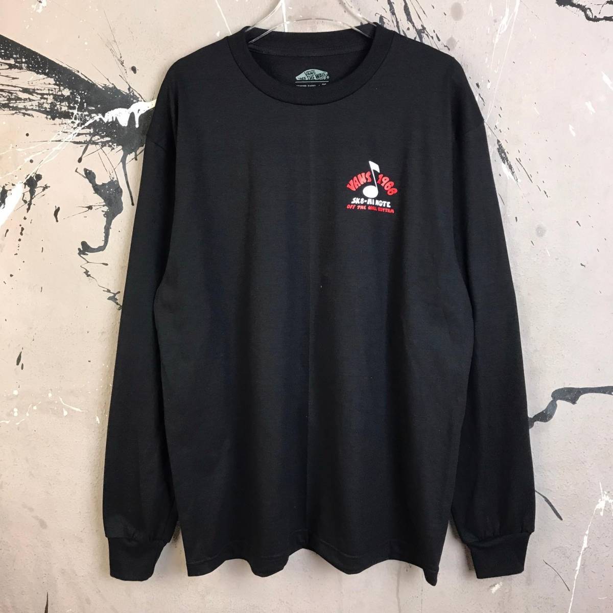 即決 新品 送料無料 バンズ VANS 長袖Tシャツ ロンT ロングT トップス 黒 Lサイズ ストリート系 アメカジの画像4