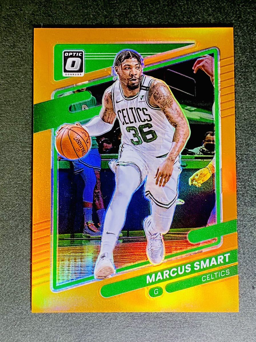 2021-22 Panini Donruss Optic Marcus Smart Orange 001/199 ファーストナンバーの画像1