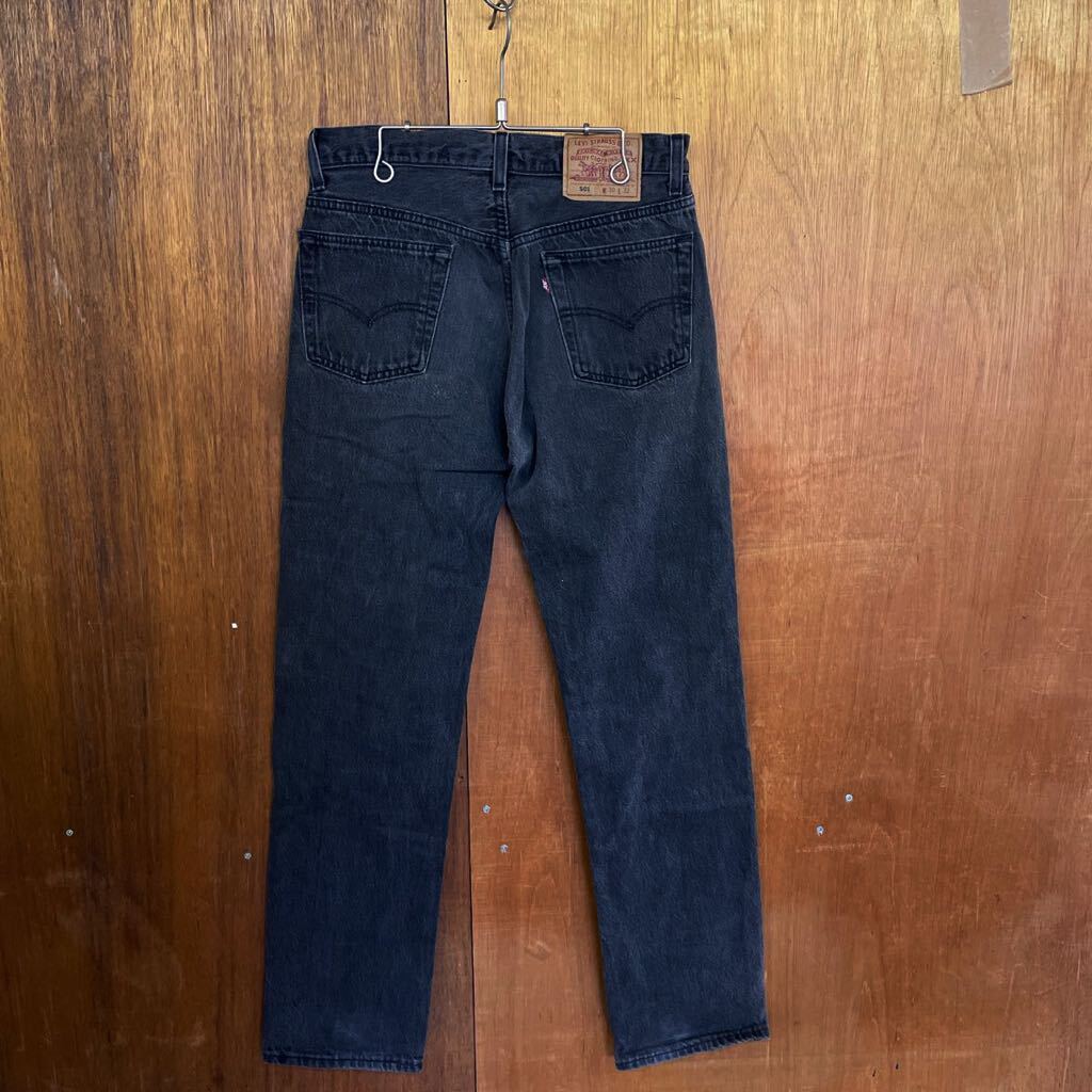 USA製 94年製 Levi's リーバイス 501-0660 W31 米国製 ジーンズ デニム 後染め ブラック 黒 の画像2