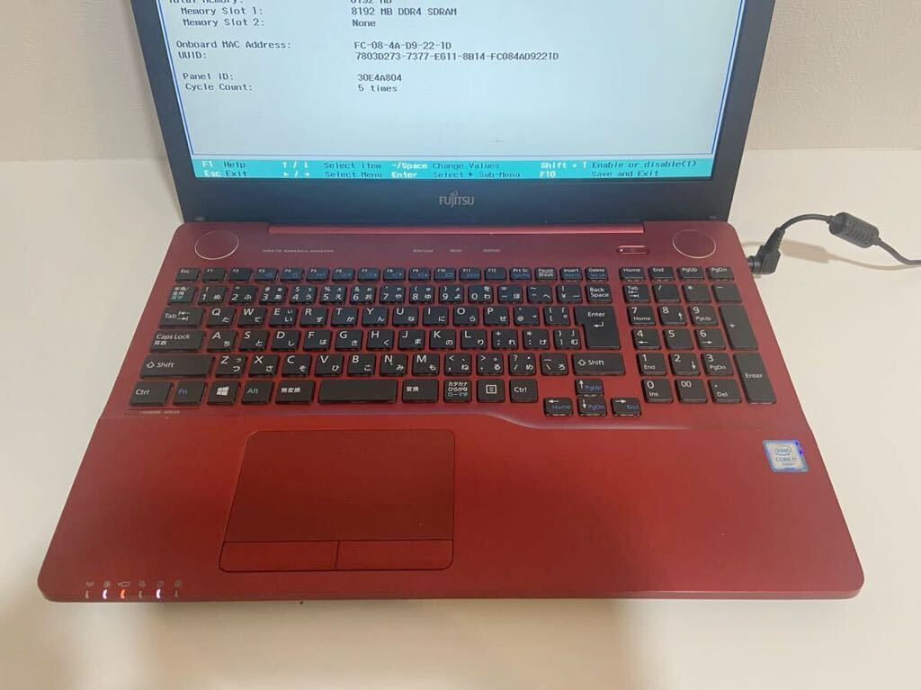 富士通 LIFEBOOK AH53/X Core i7 2.6GHz 【BIOS起動】 _画像3