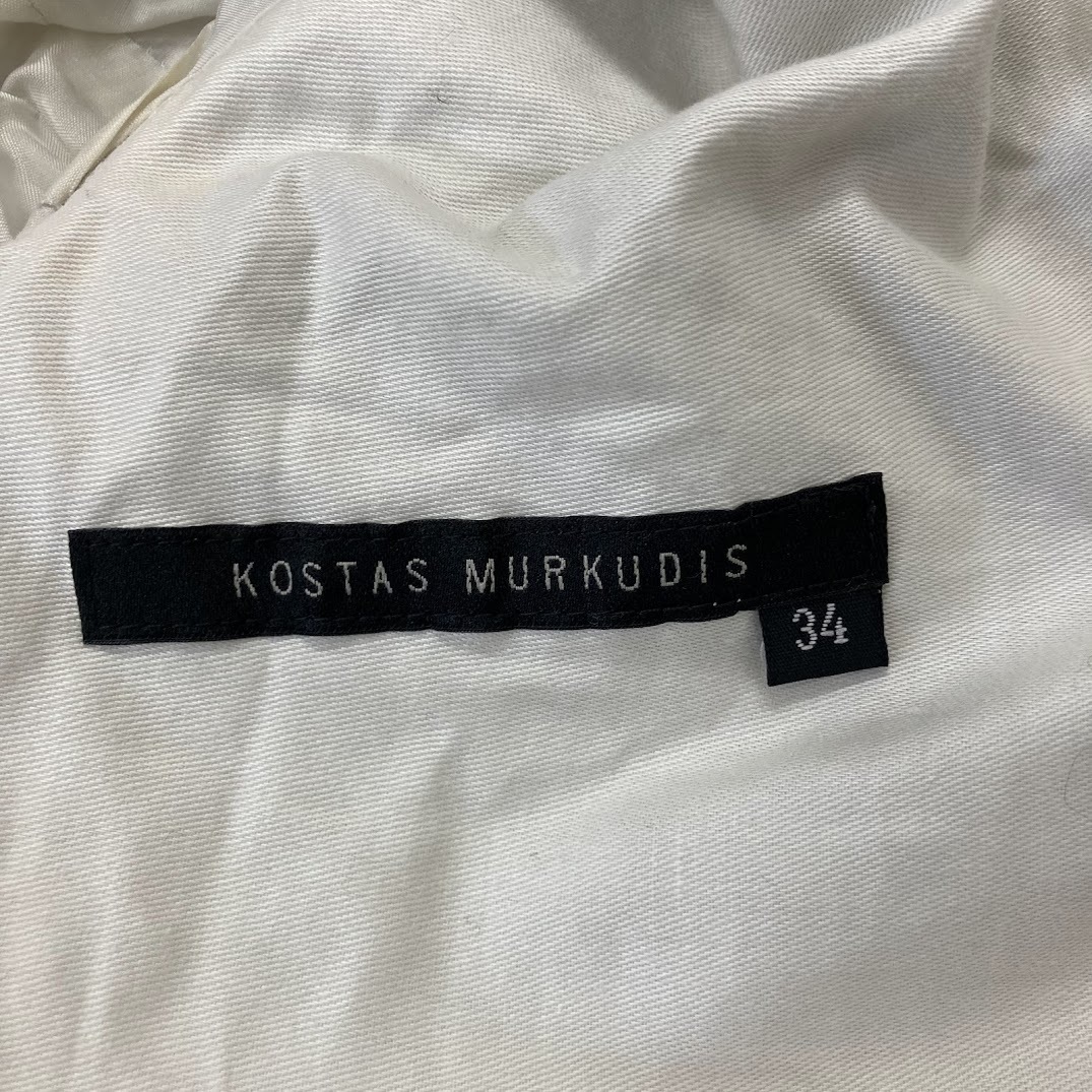 【231154】KOSTAS MURKUDIS コスタスムルクディス コート アウター ベージュ グレー スプリングコートの画像7