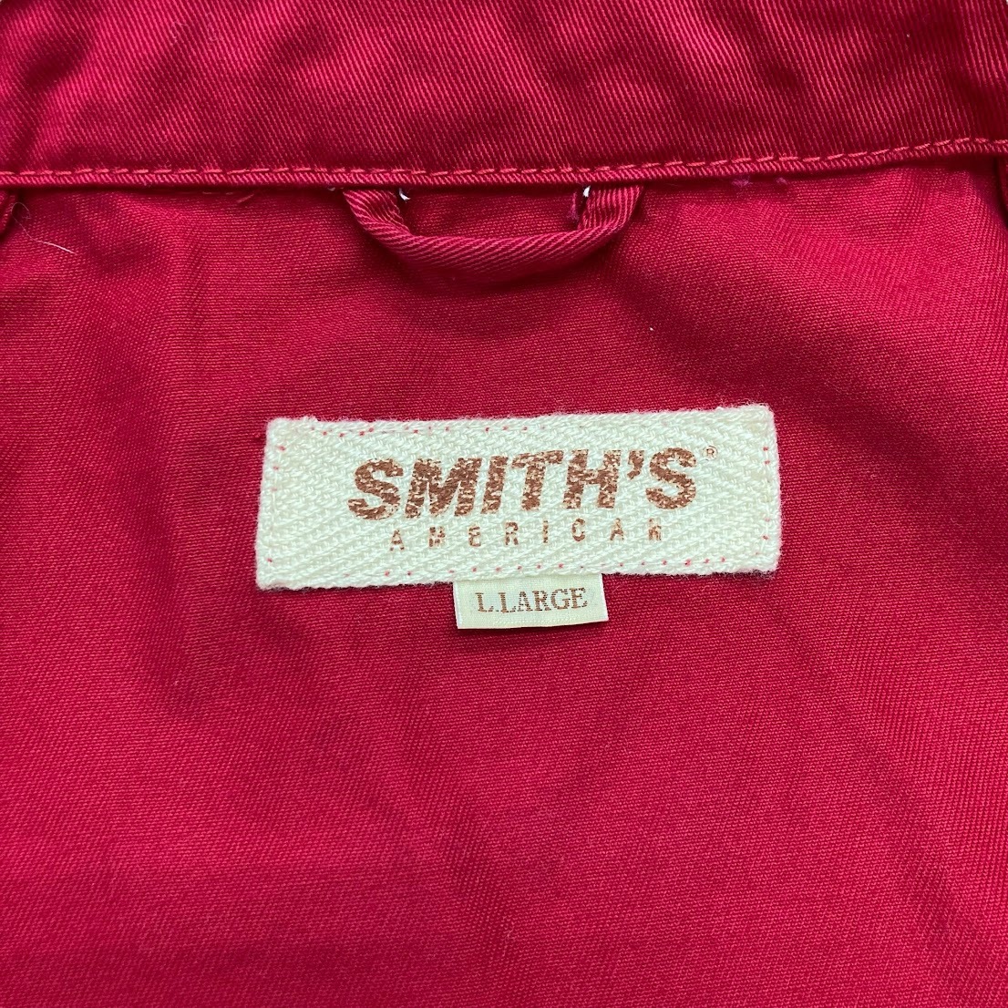 【ITDSAIJGWWMQ】SMITH'S AMERICAN スミスアメリカン ジャケット アウター 上着 メンズ 赤 レッド_画像6