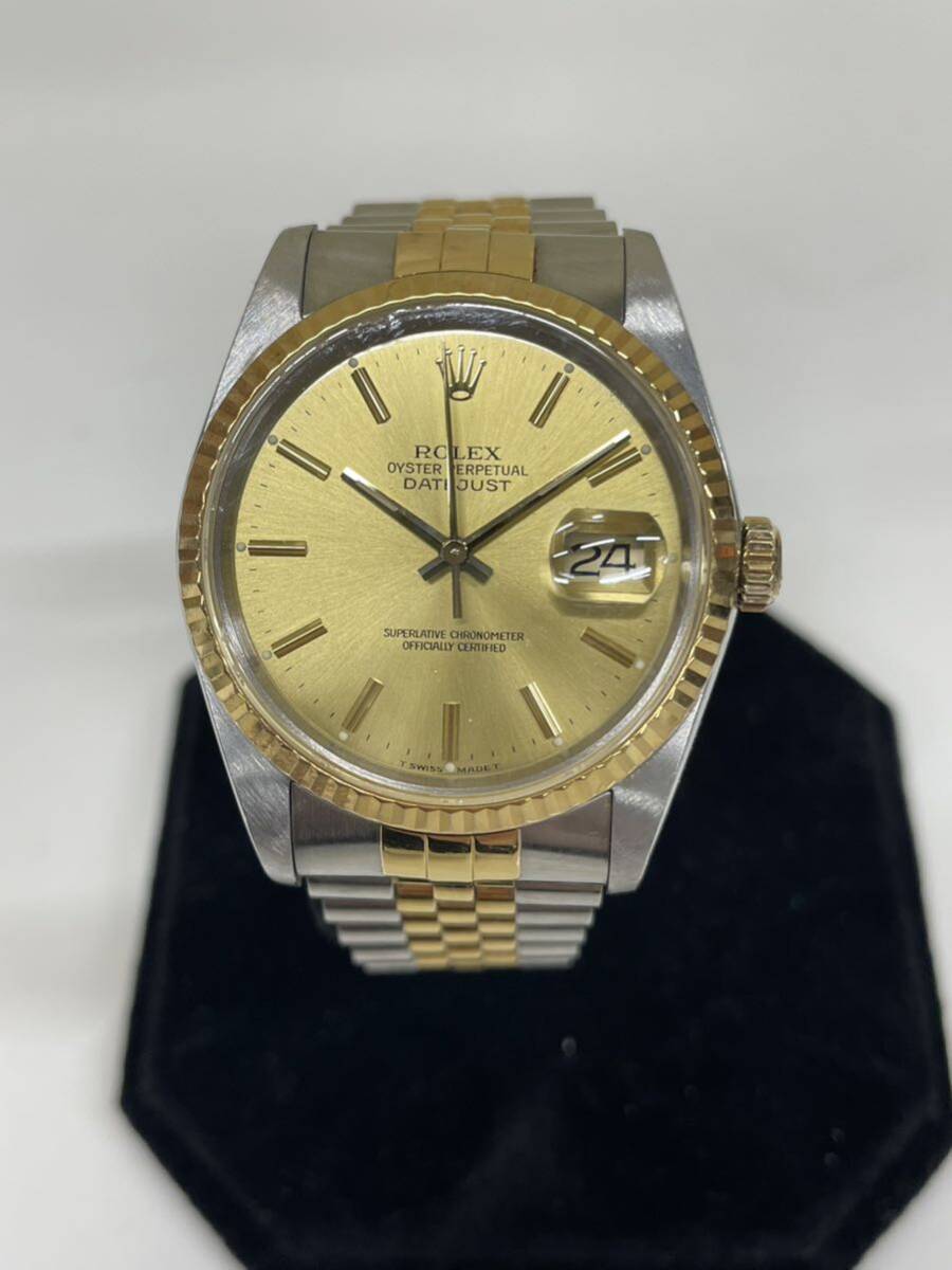 ★1円スタート★ロレックス Rolex 16233 DATEJUST デイトジャスト ゴールド の画像1