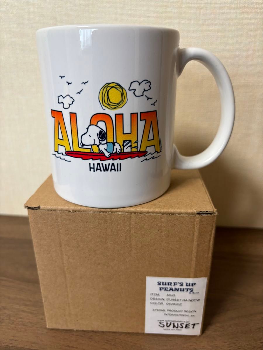 ハワイ限定　スヌーピーマグ　Aloha