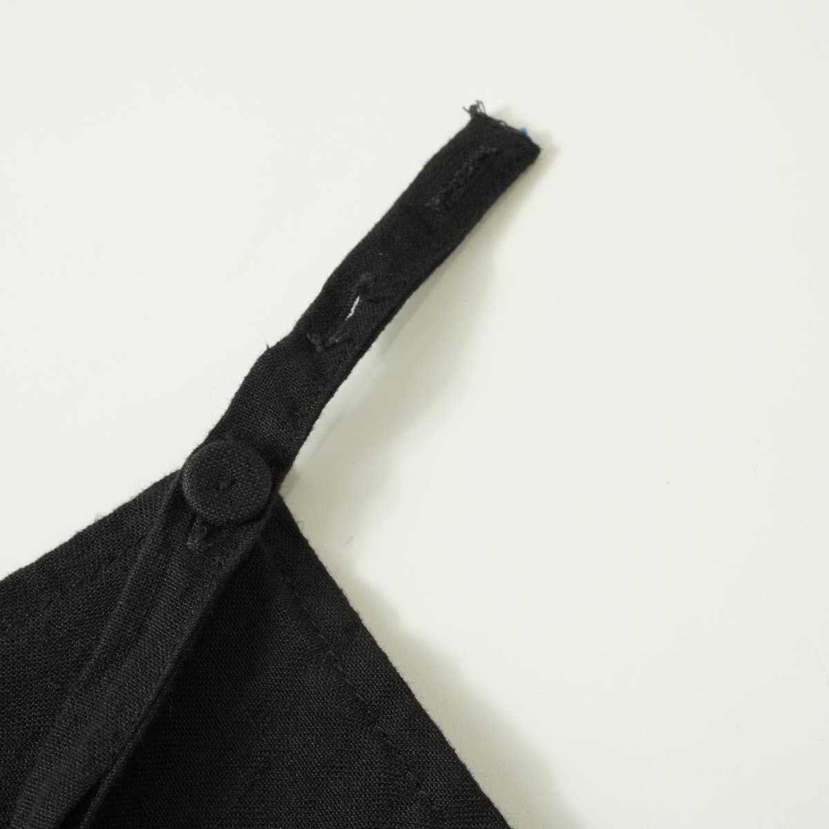 LOISIR ロワジール リネン ジャンパースカート キャミ ワンピース サロペット エプロンスカート ロング 黒_画像5