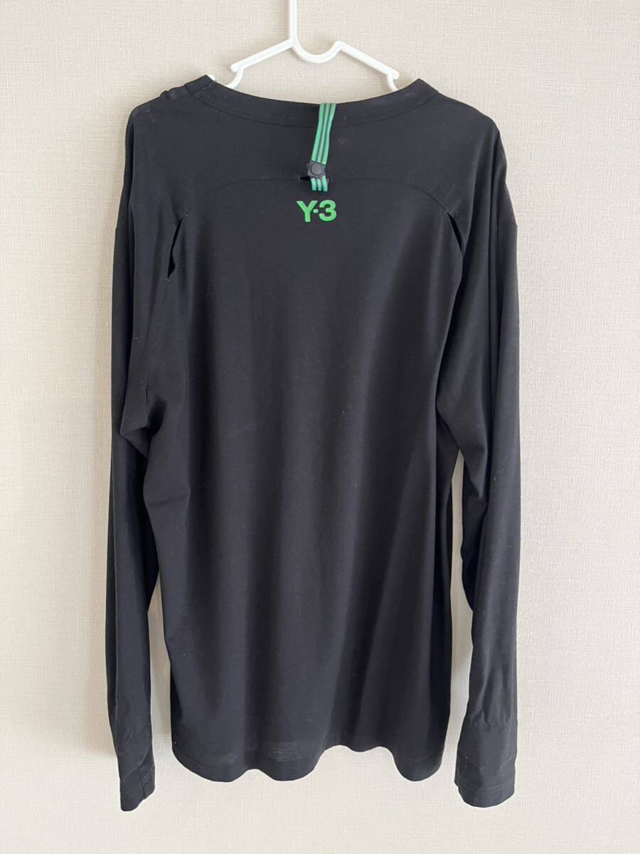 【美品】Y-3 ロングスリーブ Tシャツ サイズL Yohji Yamamoto_画像2
