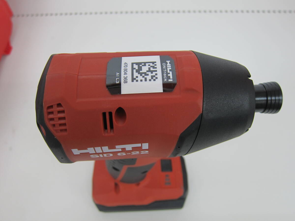 美品 HILTI ヒルティ 充電式インパクトドライバ SID 6-22 バッテリー2個 充電器 ケース付_画像5