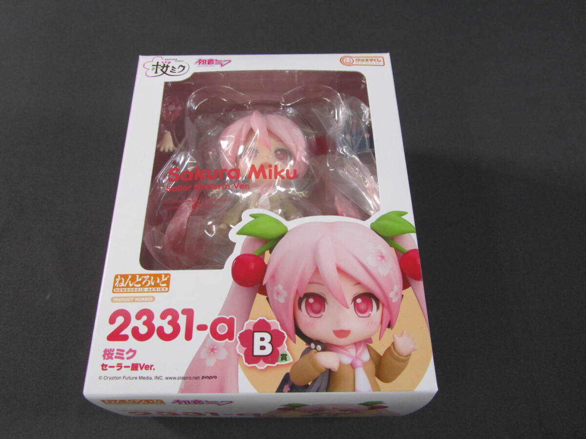 08/S485★グッドスマイルカンパニー★グッスマくじ 桜ミク 2024 ラスト賞 ねんどろいど 桜ミク セーラー服Ver. Another Color★中古の画像1