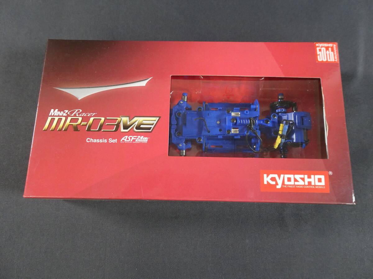 13/Ω568*KYOSHO( Kyosho ) radio-controller Mini-Z MR-03VE JSCC blue limited Kyosho 50 anniversary commemoration specification chassis set 