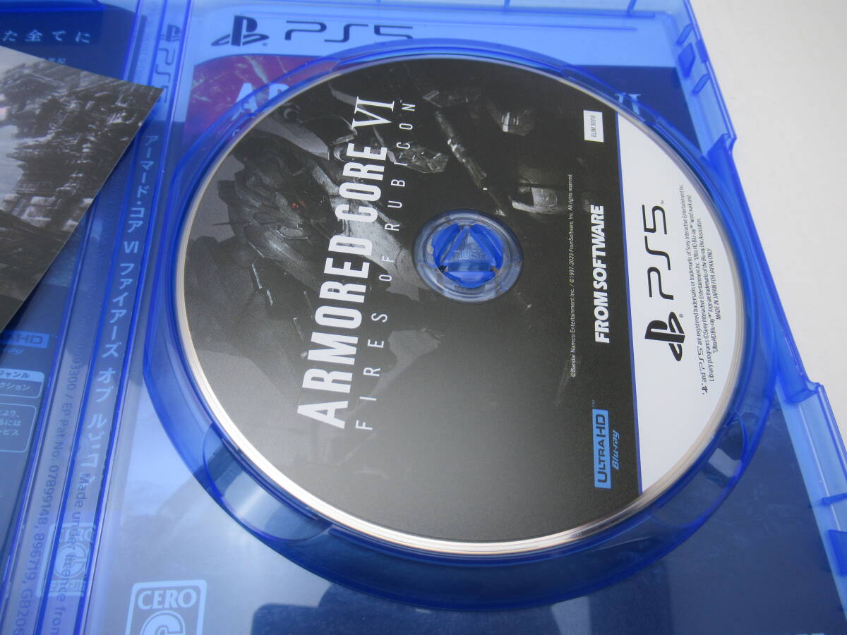 56/R636★ARMORED CORE VI FIRES OF RUBICON★アーマードコア 6★PlayStation5★プレイステーション5★フロムソフトウェア★中古品 使用品_画像6