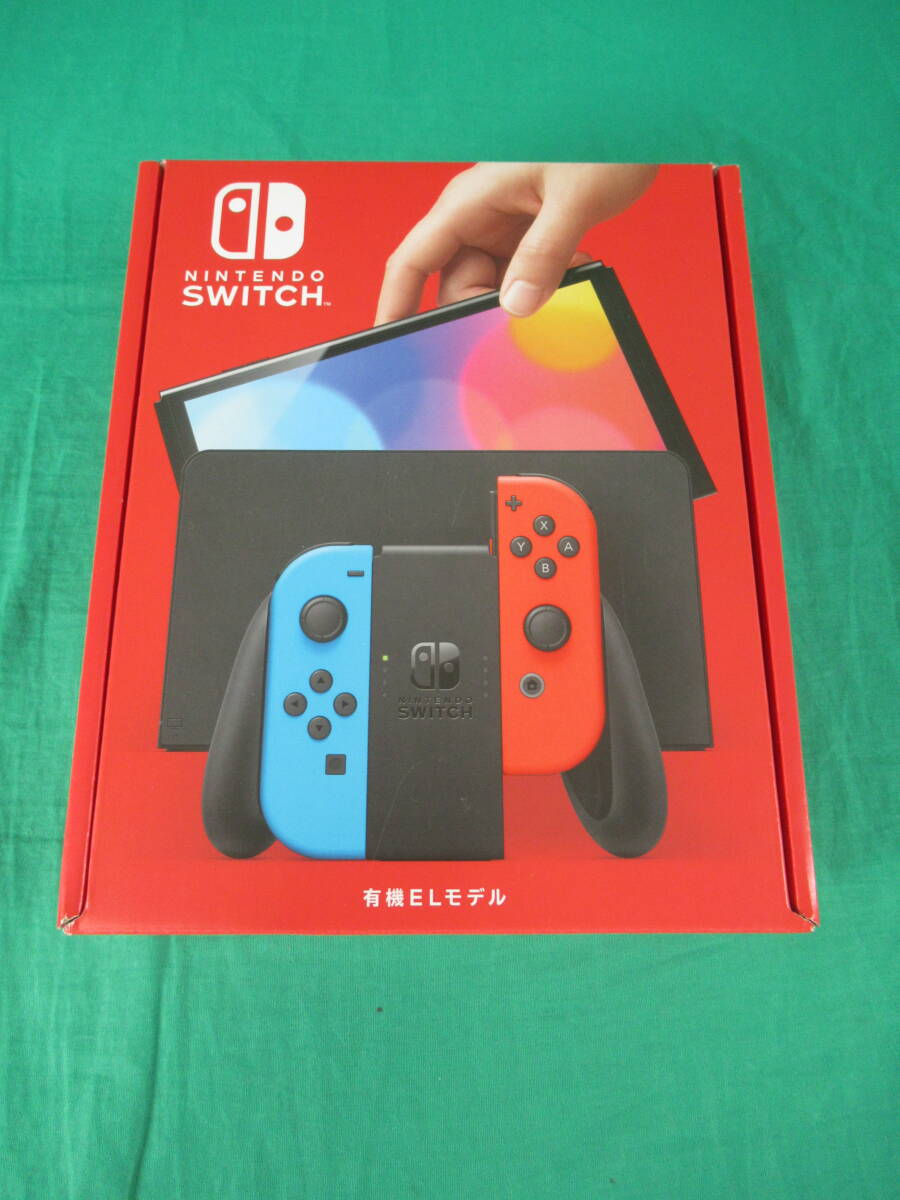 60/Q745* Nintendo switch body *Nintendo Switch body have machine EL model neon blue neon red *HEG-S-KABAA* outer box damage have * unused 