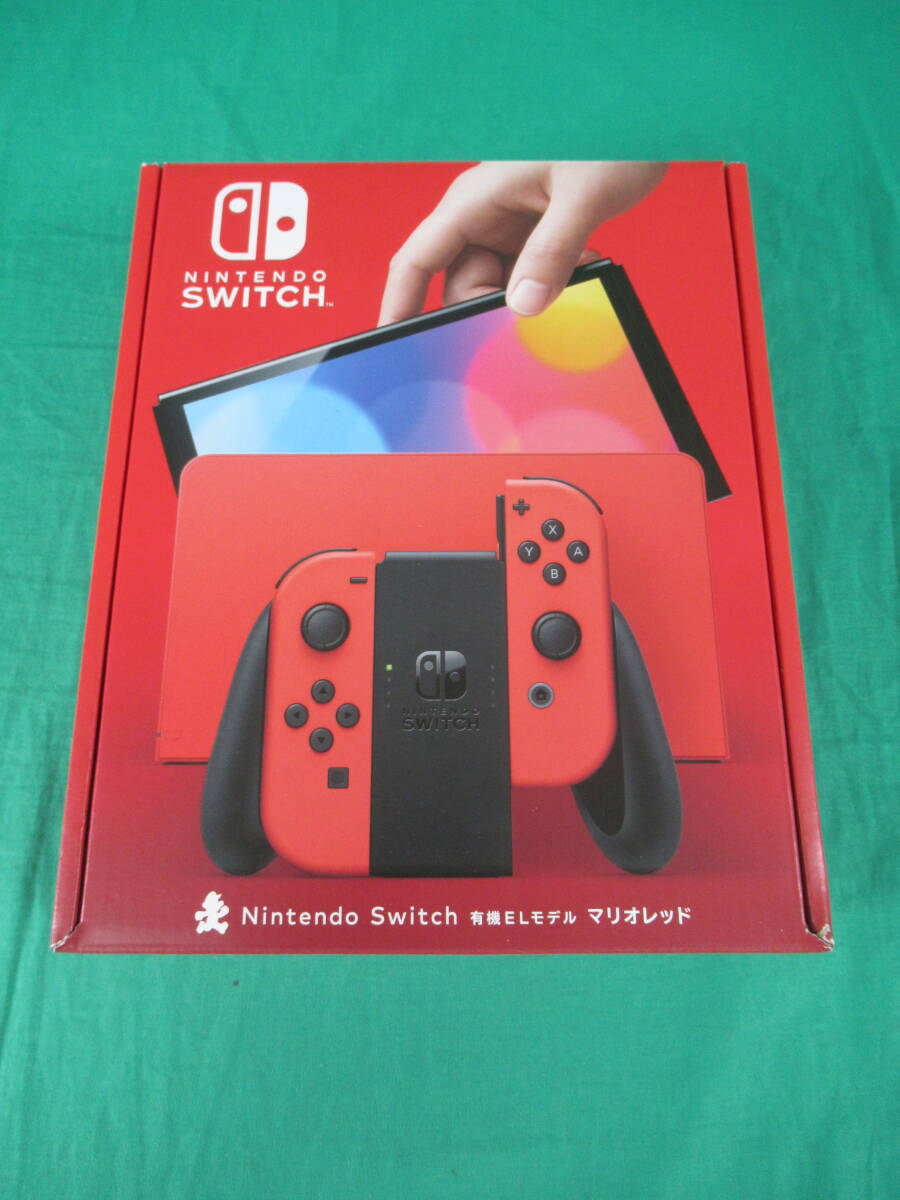 60/Q746* Nintendo switch body *Nintendo Switch body have machine EL model Mario red *HEG-S-RAAAA* outer box damage equipped * unused goods 