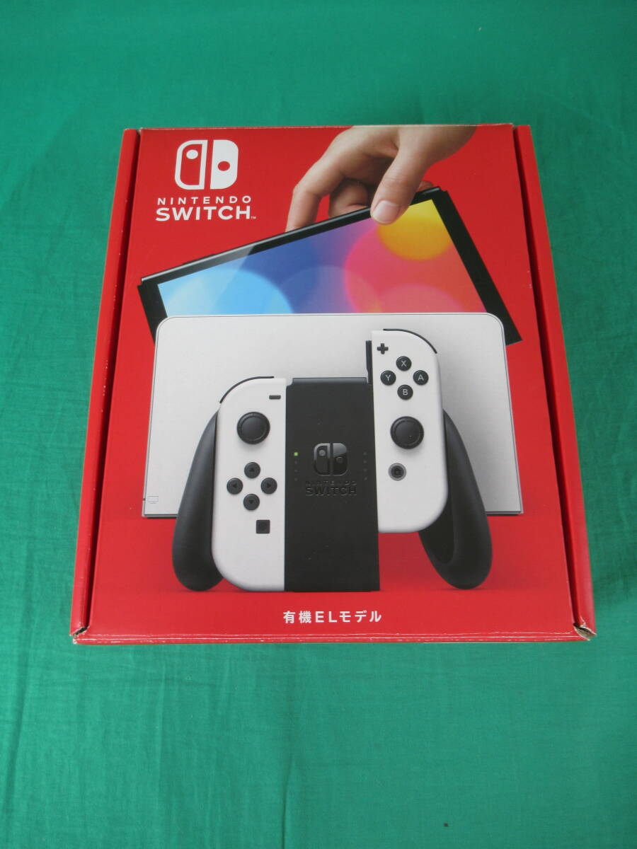 60/Q760★ニンテンドースイッチ本体★Nintendo Switch 本体 有機ELモデル White ホワイト★HEG-S-KAAAA★動作確認済 / 初期化済 中古品の画像1