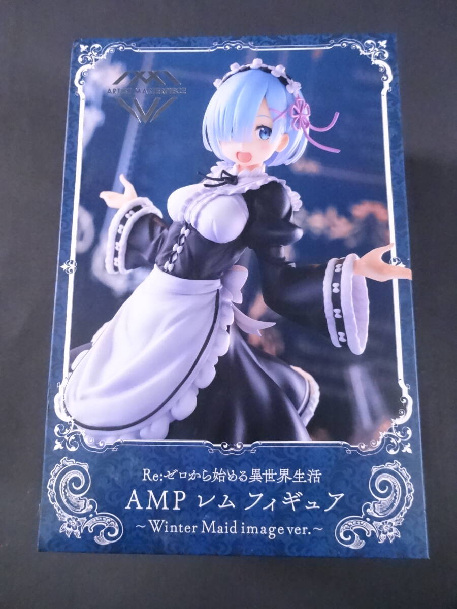 08/H397★Re：ゼロから始める異世界生活  AMP レム フィギュア ～Winter Maid image ver.～★未開封の画像1