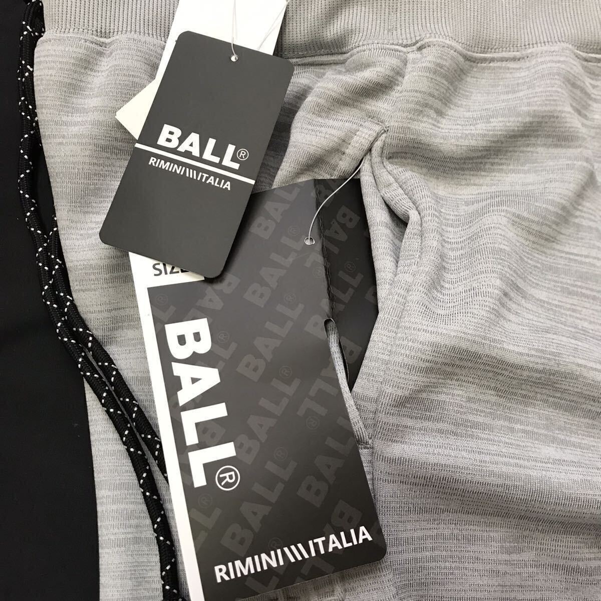 ▲B179新品 【メンズM】 灰グレー ゴルフに最適 ボール BALL スウエット パンツ ストレッチ 素材 さらさら素材 春夏　オールシーズン_画像7