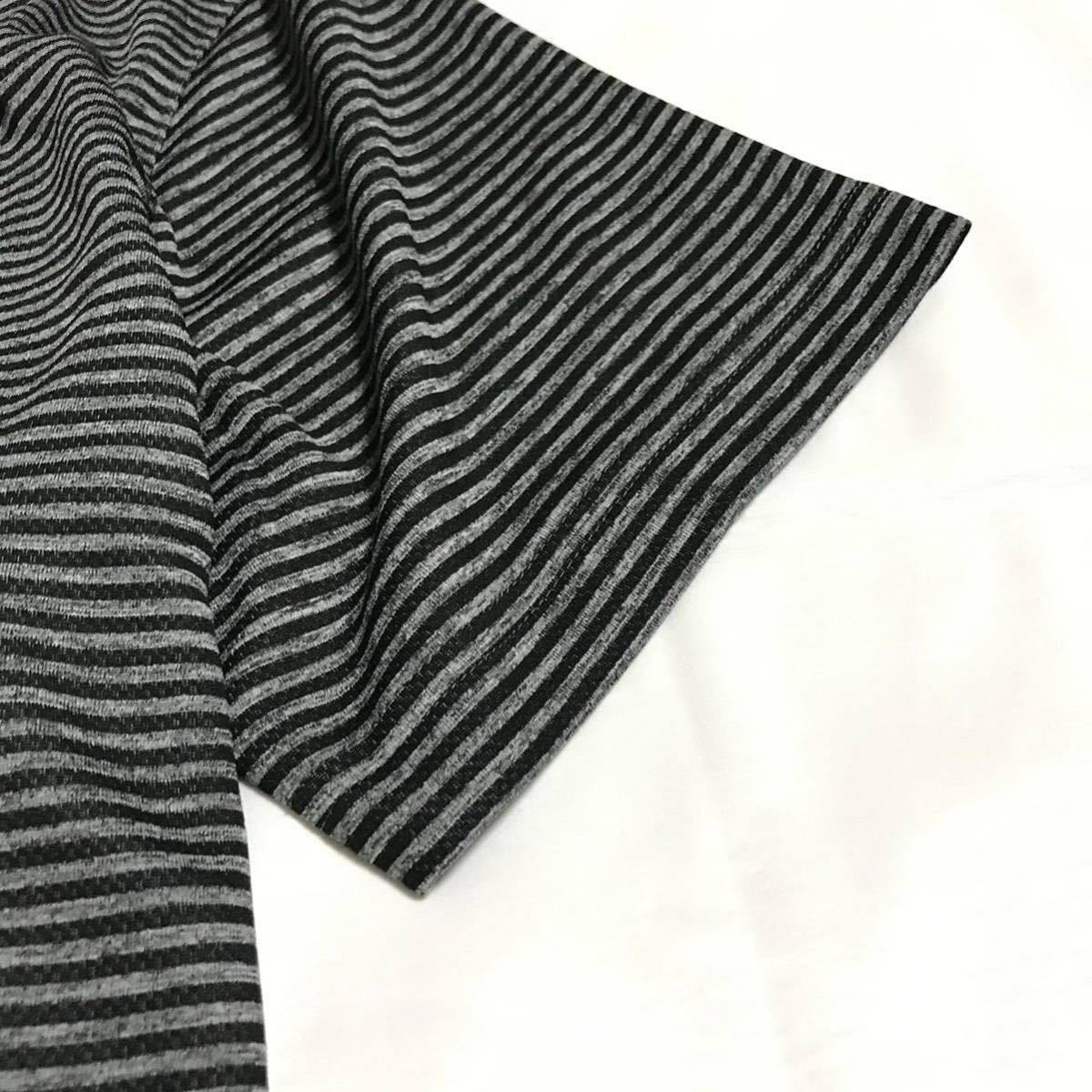 ◆H179新品 【メンズM】黒ブラック PUMA Cobra Golf プーマ コブラゴルフ 左胸刺繍ロゴ 高品質 ストレッチ DRYボーダーポロシャツの画像5