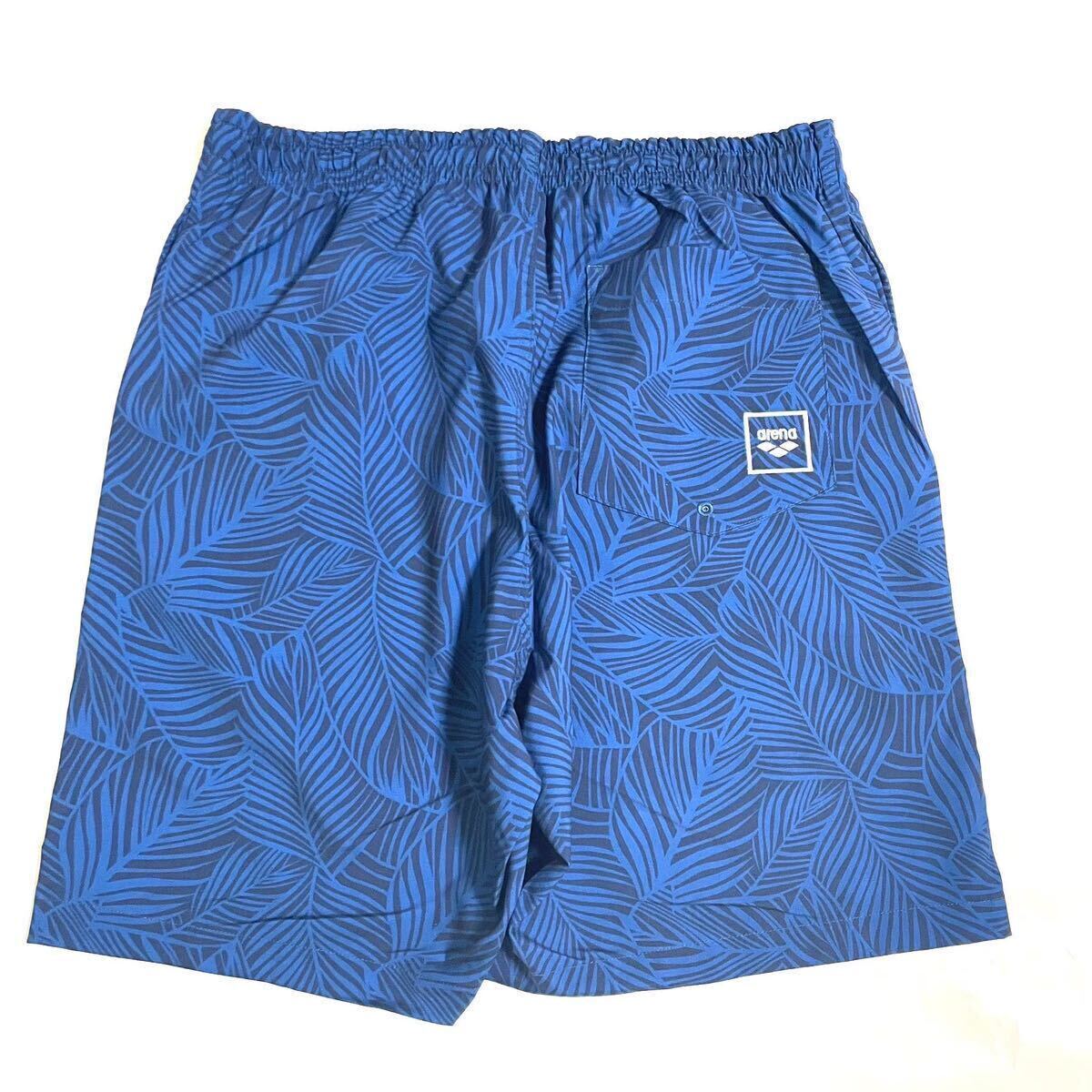 ◆H548新品【メンズL】総柄 ネイビー ARENA BEACHSIDE LIFESTYLE ハーフパンツ 7inch ショーツ ビーチサイド ライフスタイルの画像2