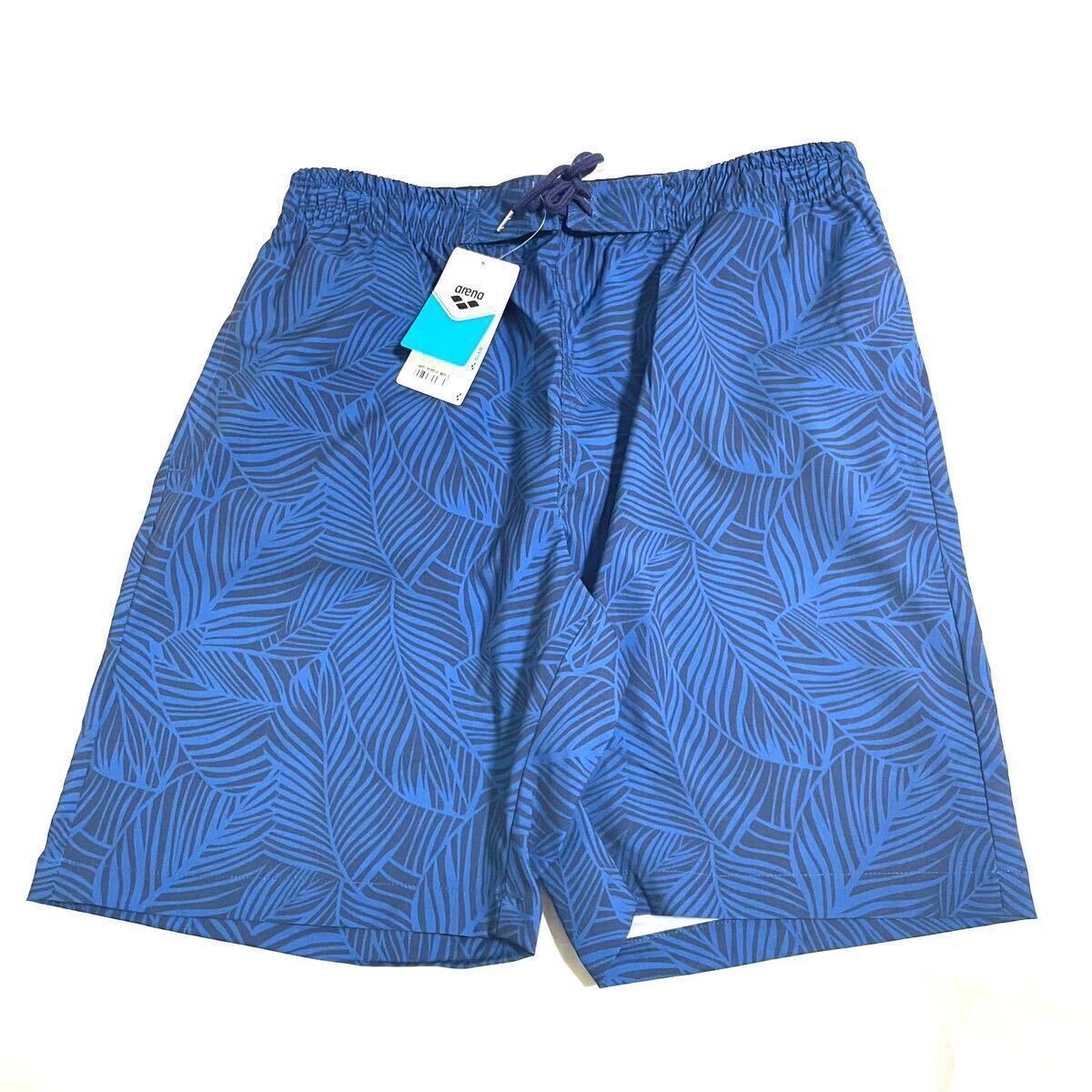 *H548 новый товар [ мужской L] общий рисунок темно-синий ARENA BEACHSIDE LIFESTYLE шорты 7inch шорты пляж боковой жизнь стиль 
