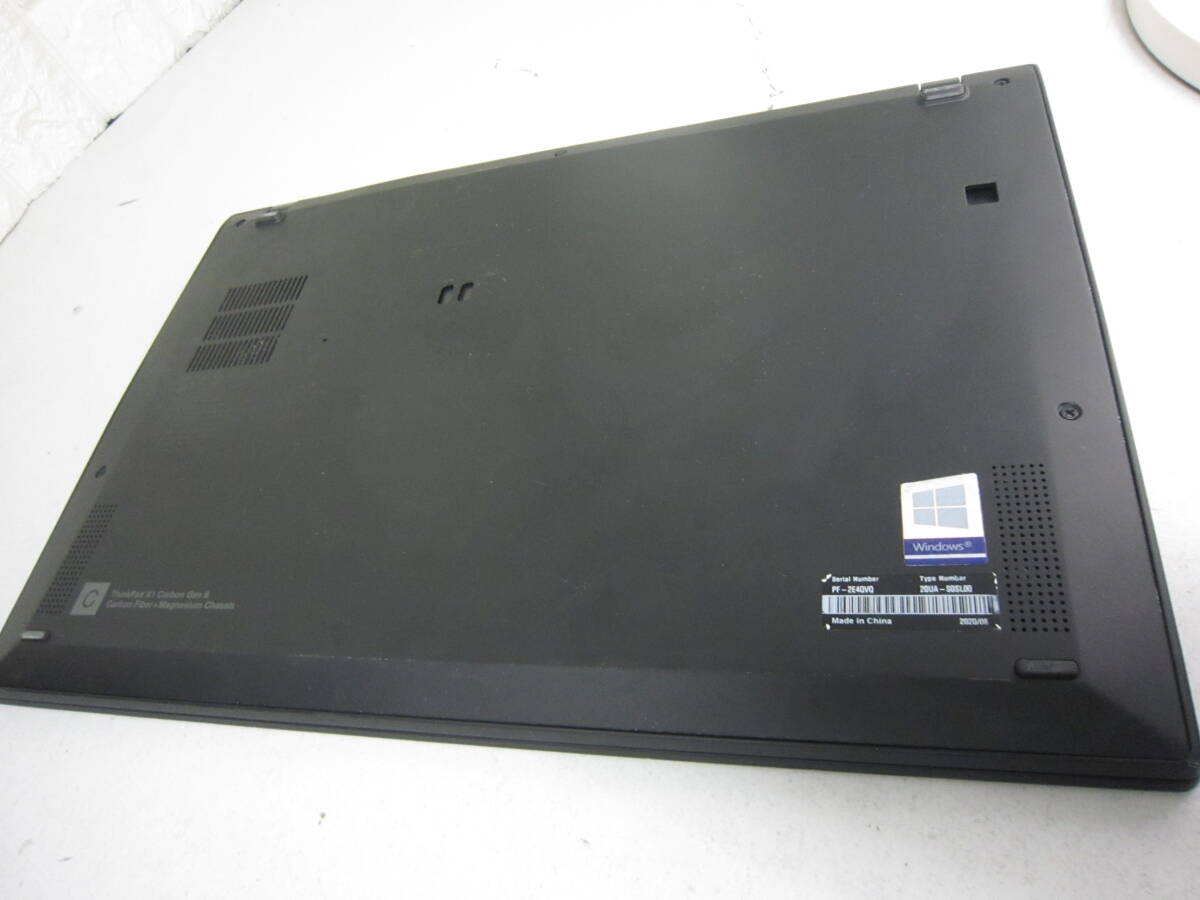 915★Lenovo ThinkPad X1 Carbon Gen 8 Core i5 10世代 SSD/無 ジャンクの画像9