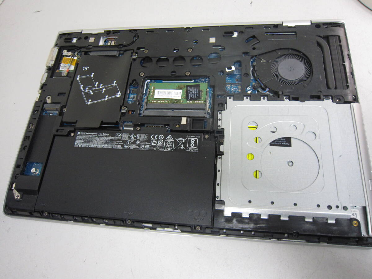 926★HP ProBook 650 G4/CT Core i5 7200U メモリ/8GB HDD/無 BIOS確認_画像3