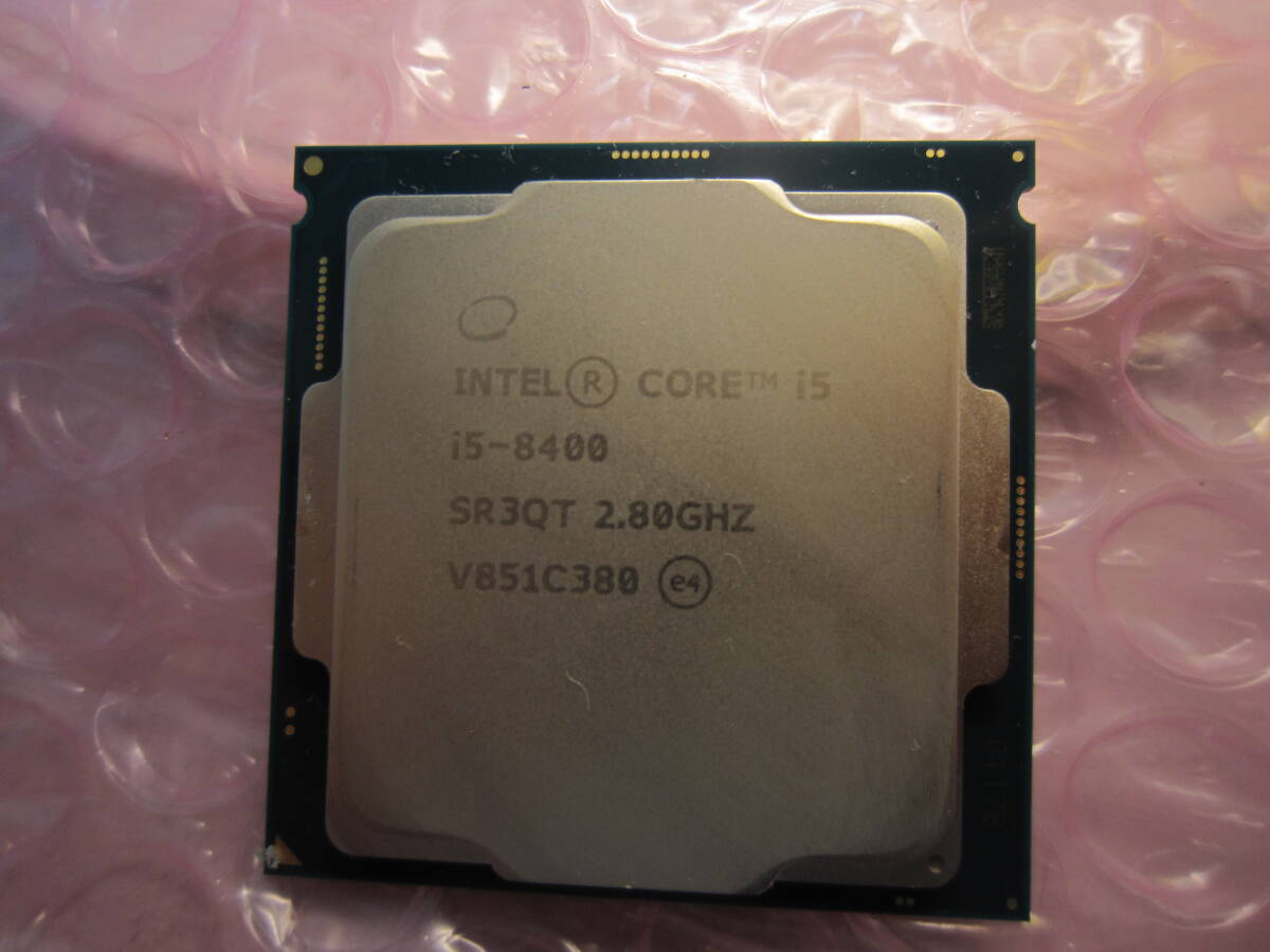 1073★CPU Intel Core i5 8400 2.80GHZ SR3QT 動作品_画像1
