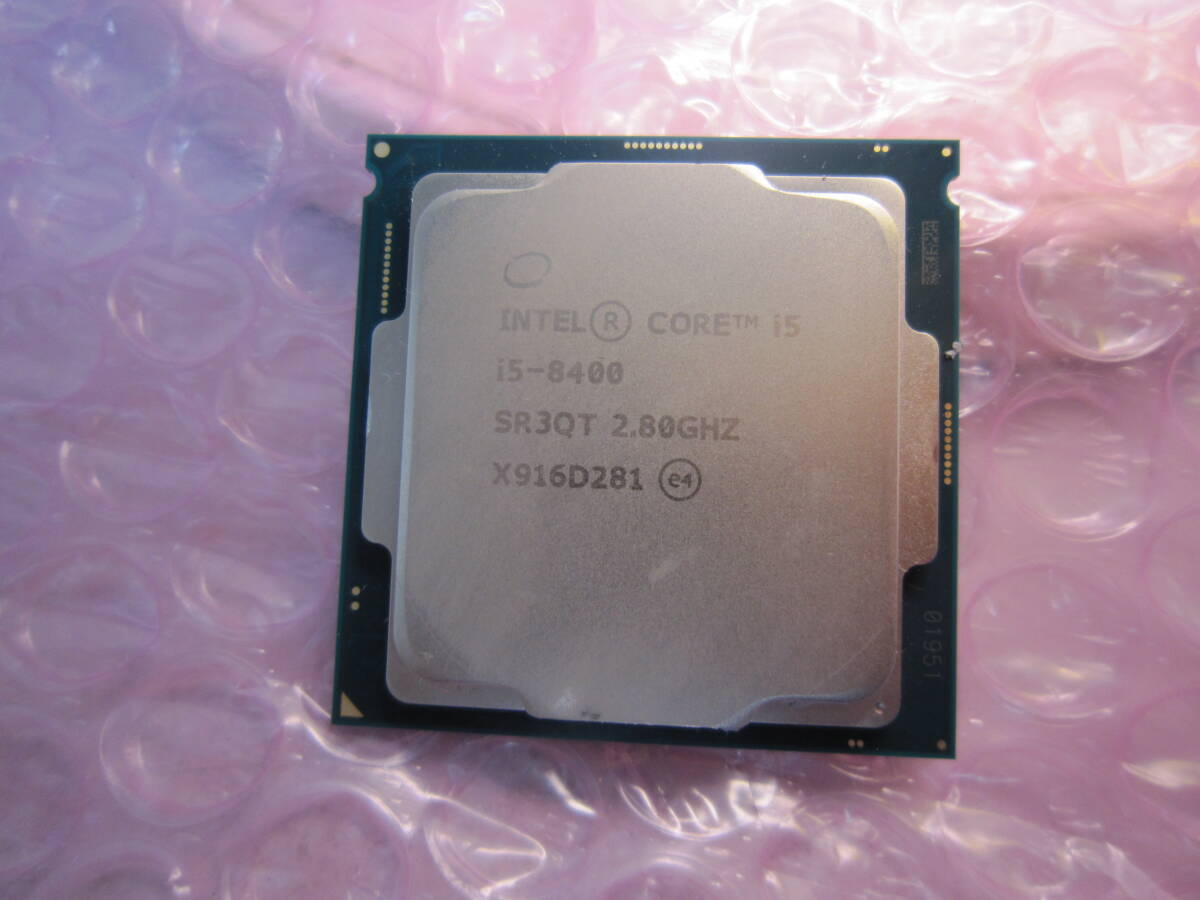 1077★CPU Intel Core i5 8400 2.80GHZ SR3QT 動作品_画像1