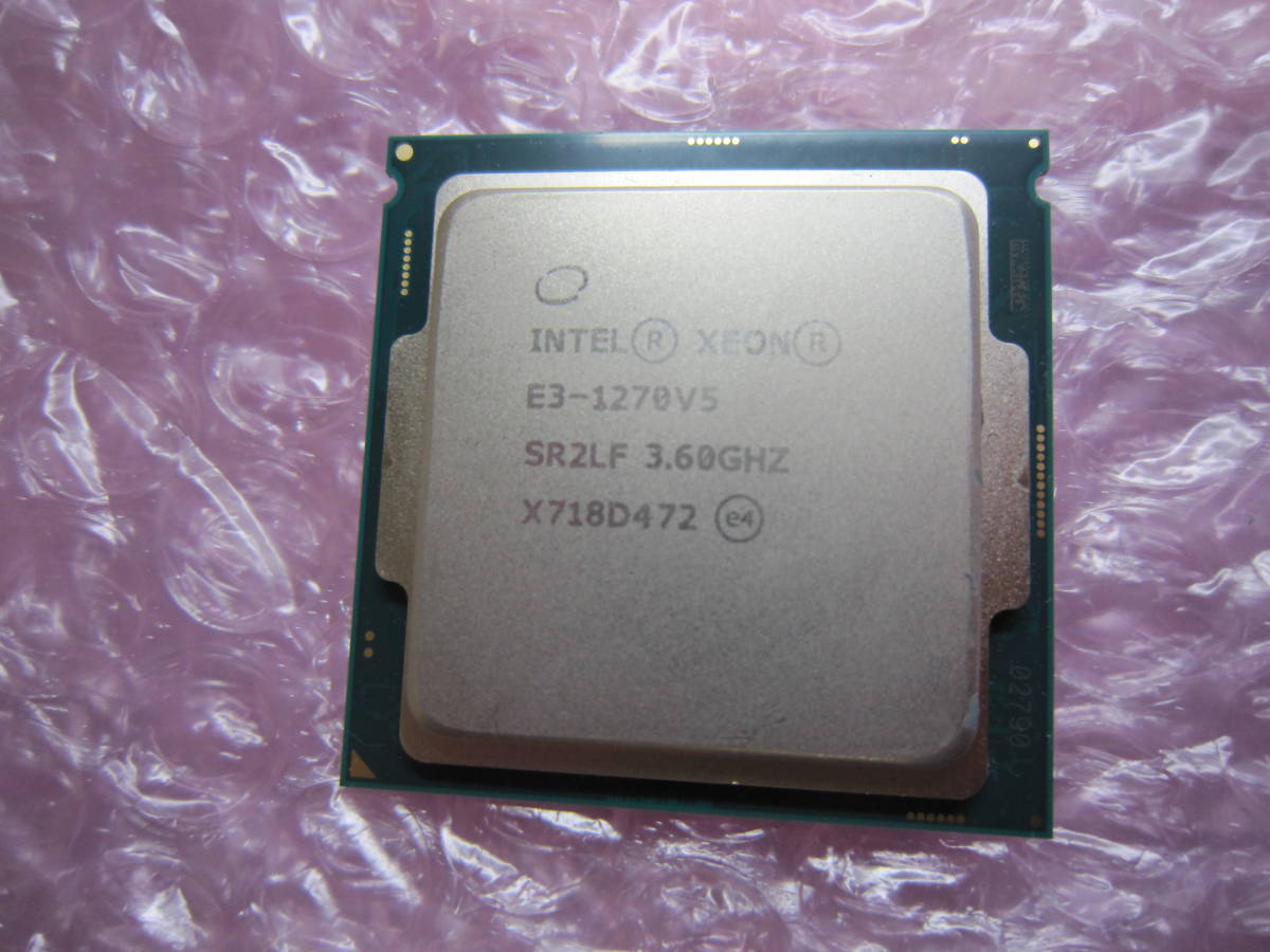 7833★CPU Intel Xeon E3-1270 v5 3.60GHz SR2LF 動作品の画像1