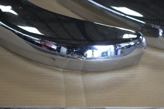 ローバーミニ メッキ角バンパー2本セット中古品！クラシックミニの画像3
